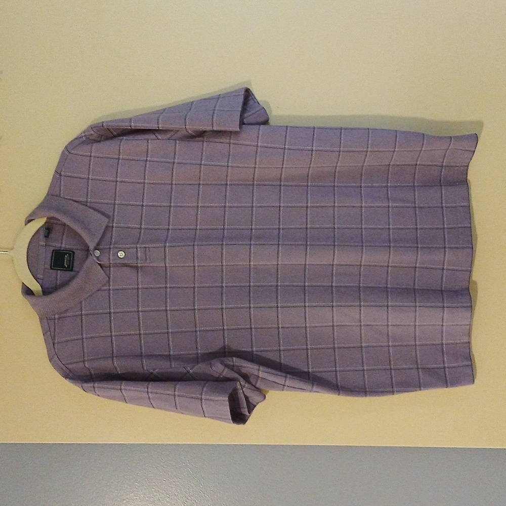 Arrow Lavender Checkered Polo Shirt
